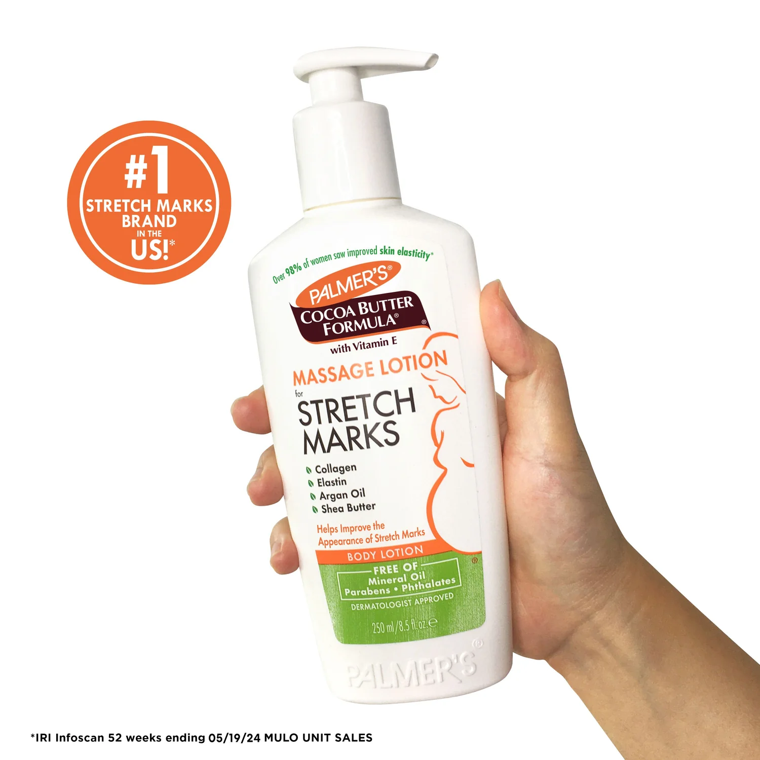 Lotion de massage Palmer's Cocoa Butter Formula pour les vergetures 250 ML