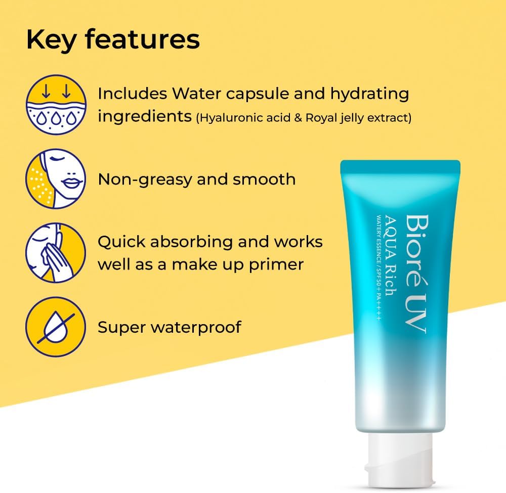 Bioré UV Aqua Rich Watery Essence SPF50+ PA++++ 70g – Image 4