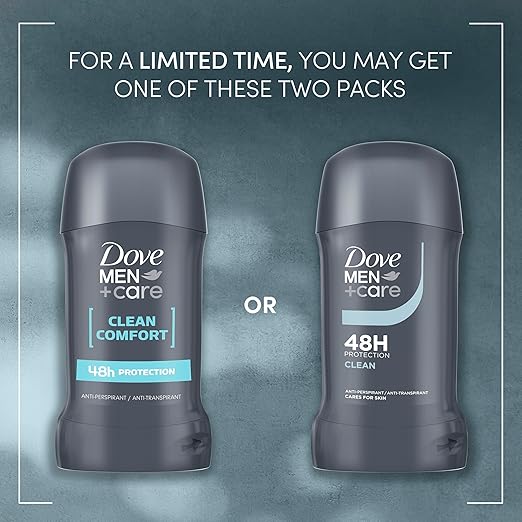 Dove Men+Care Clean Comfort Stick Déodorant Anti-Transpirant 48h 50ml – Image 2
