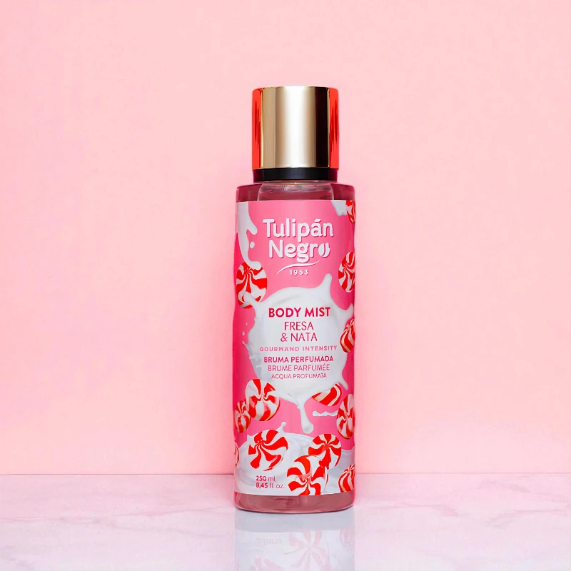 Tulipán Negro Body Mist Fresa & Nata 250ml – Image 2