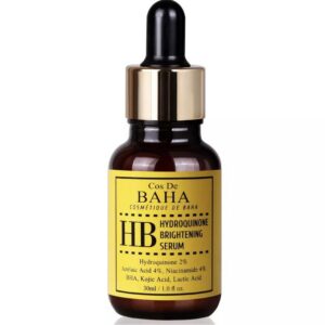 Sérum Éclaircissant Anti-Taches Cos De BAHA HB à l’Hydroquinone 2% – Niacinamide, Acide Kojique & Acide Azélaïque | 30ml