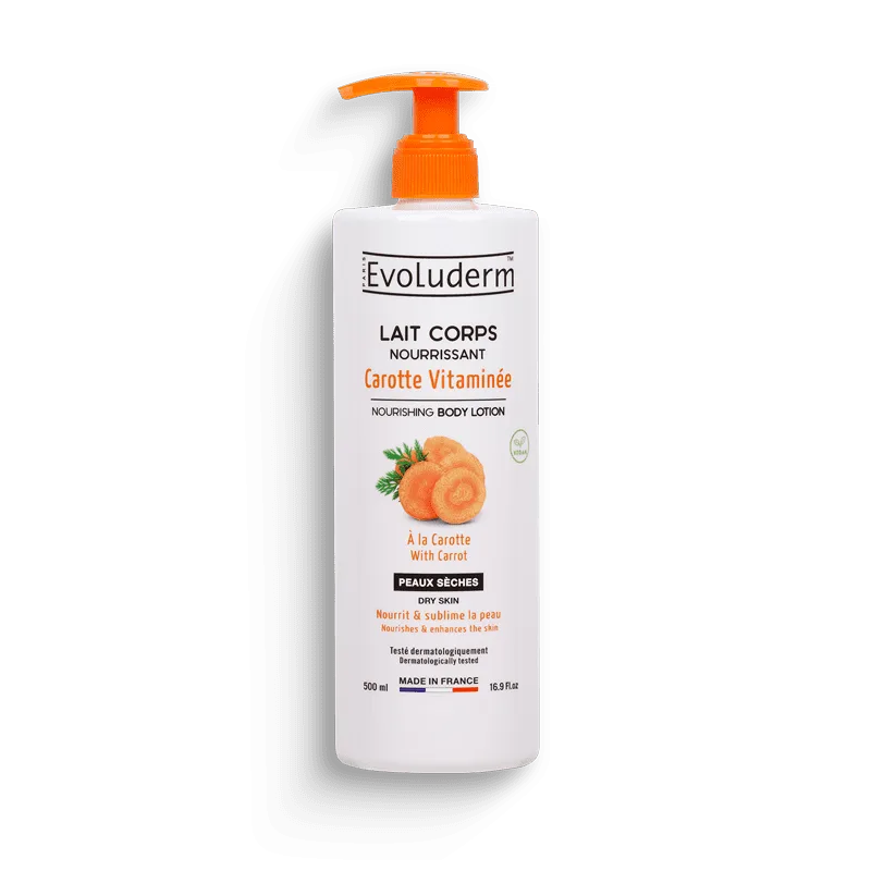 Lait Corps Nourrissant Carotte Vitaminée Evoluderm