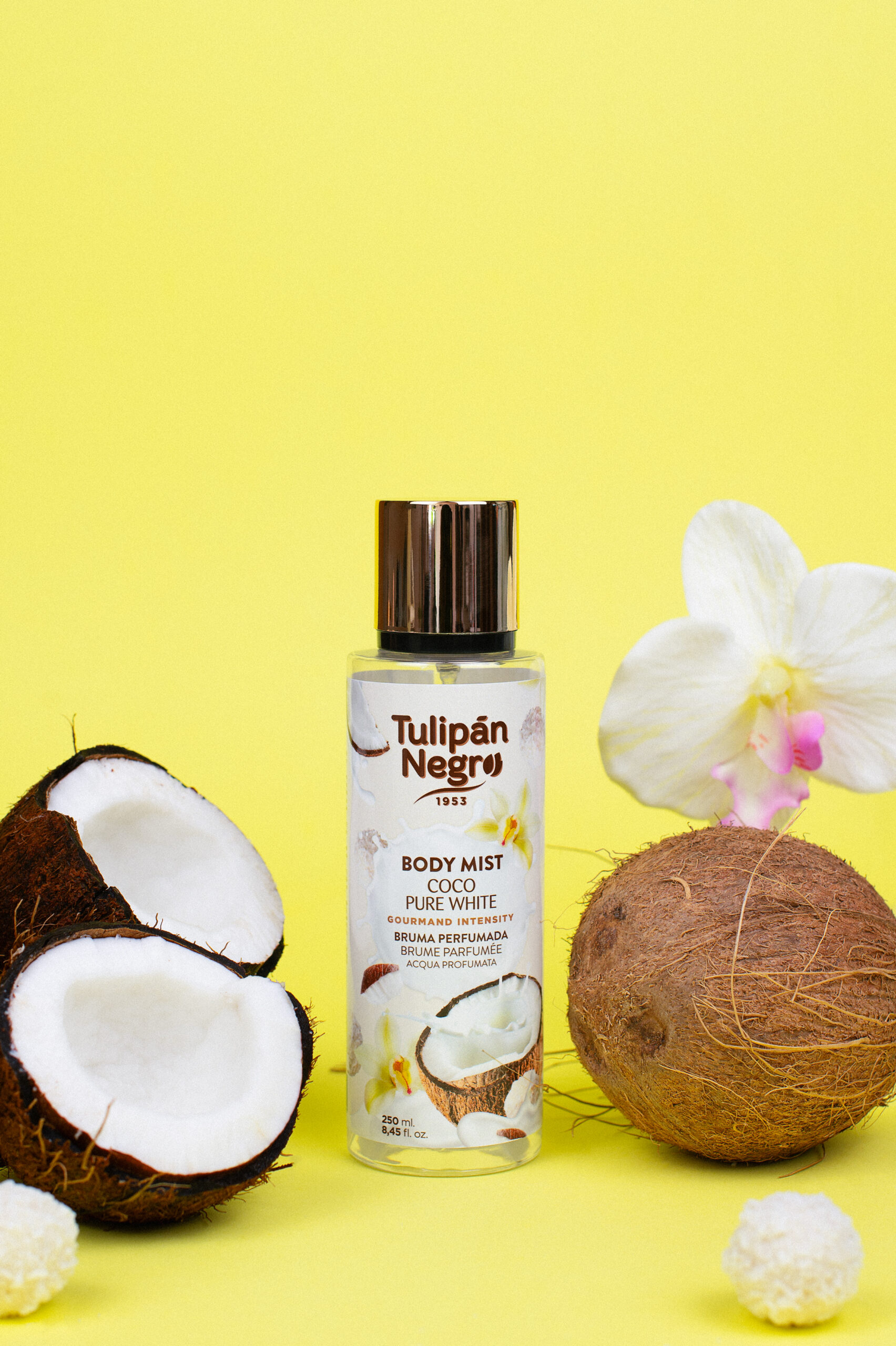 Tulipán Negro Body Mist Coco Pure White 250ml – Image 2