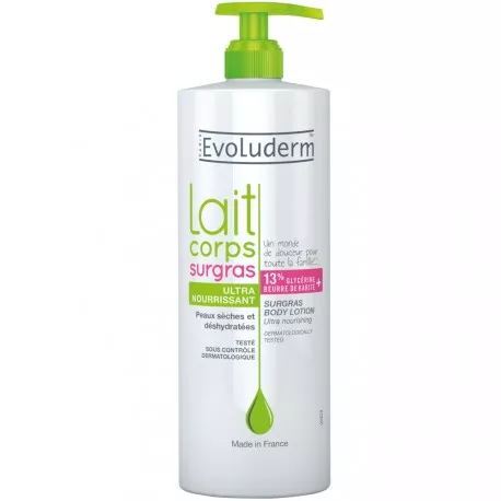Evoluderm Lait Corps Surgras 500ml disponible à Dakar Sénégal