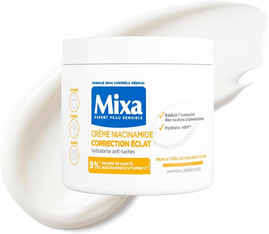 Mixa Crème Niacinamide Anti-Taches et Uniformisante 400ml disponible à Dakar Sénégal