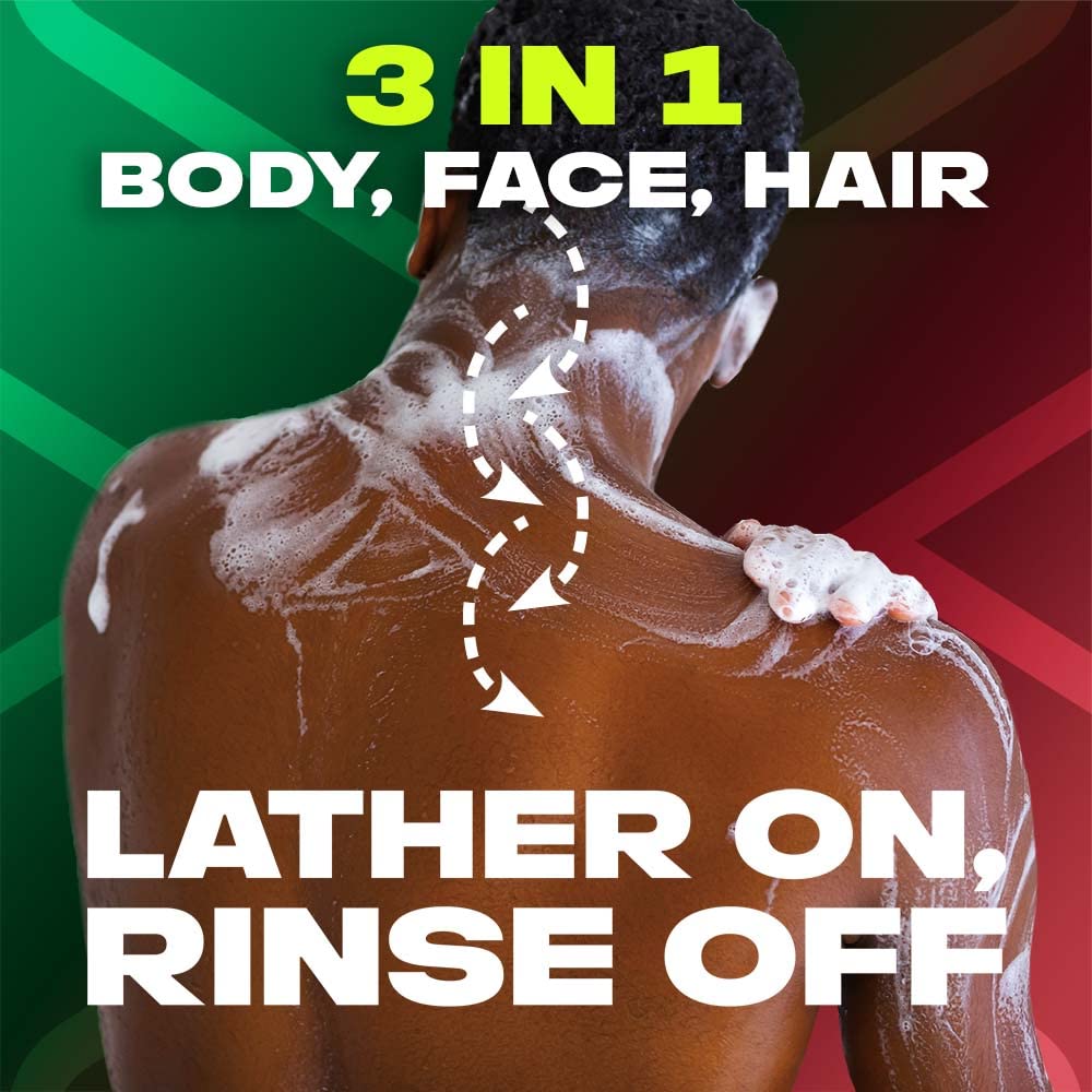 Axe Africa Gel Douche Homme 3-en-1 Corps, Visage et Cheveux 250ml – Image 3
