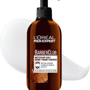 L'Oréal Men Expert Barber Club Nettoyant 3-en-1 Barbe Visage Cheveux 200ml disponible à Dakar Sénégal