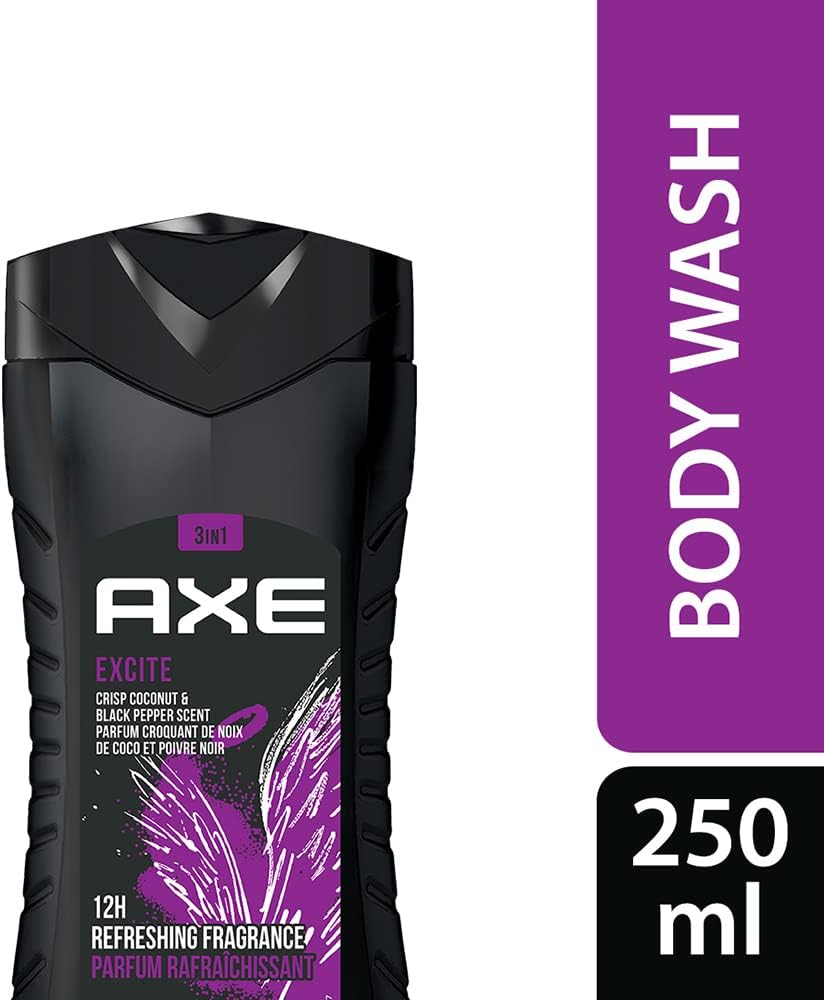 Axe Excite Gel Douche Homme 3-en-1 250ml disponible à Dakar Sénégal