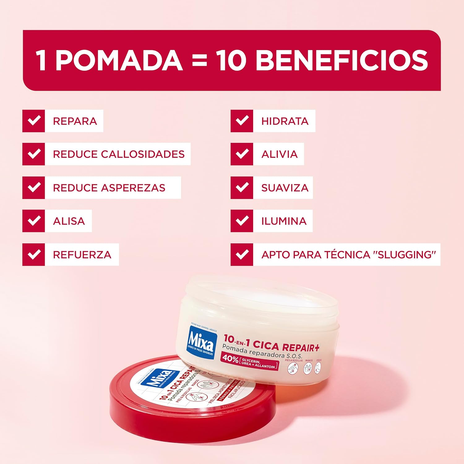 Mixa 10-en-1 Cica Repair+ Pommade Réparatrice SOS 150ml – Image 4
