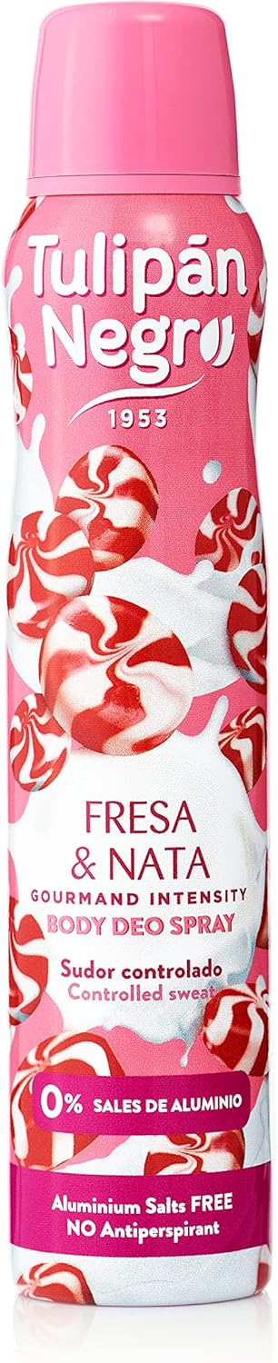 Tulipán Negro Déodorant Spray Fresa & Nata 200ml – Image 2