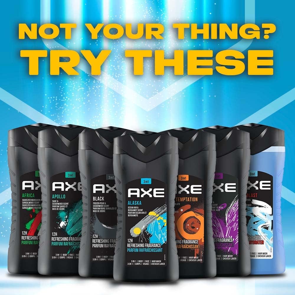 Axe Alaska Gel Douche Homme 3-en-1 Corps, Visage et Cheveux 250ml – Image 5