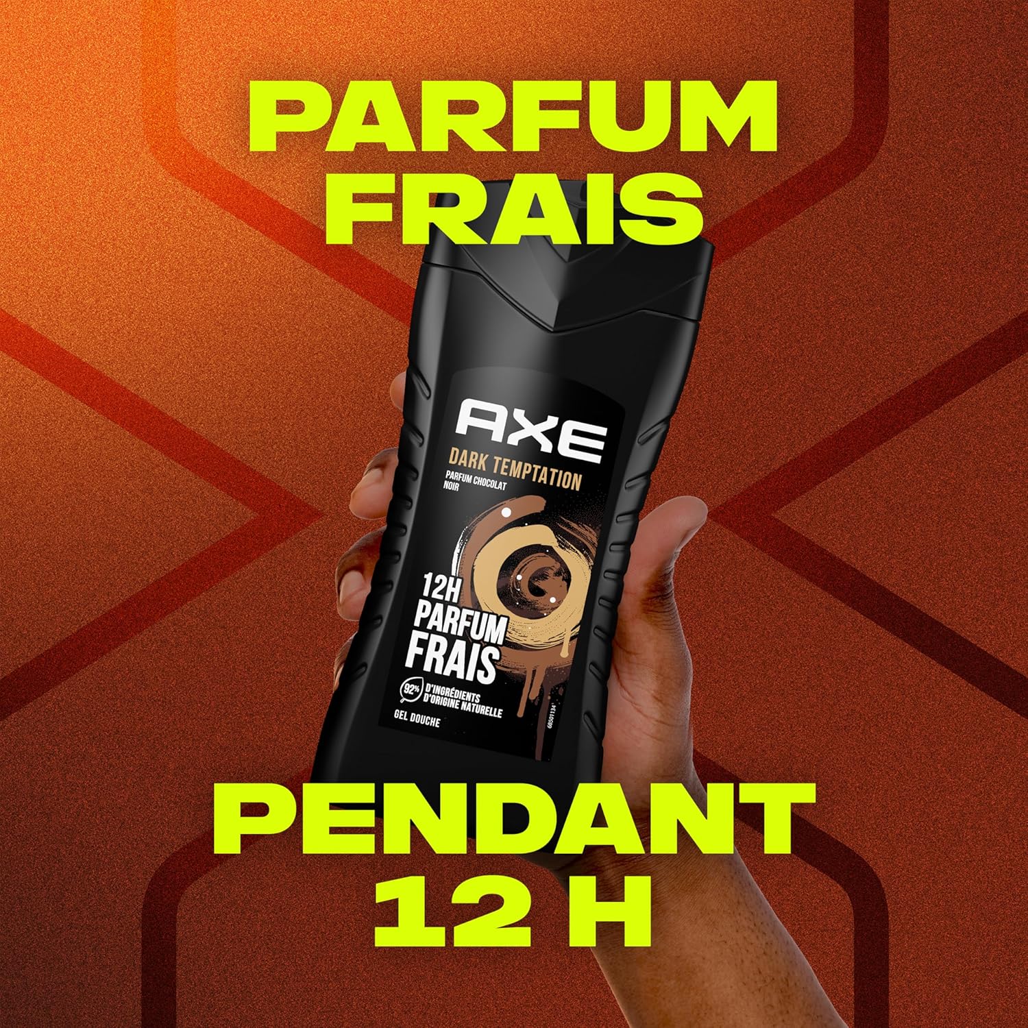 Axe Dark Temptation Gel Douche Homme 3-en-1 Corps, Visage et Cheveux 250ml – Image 5