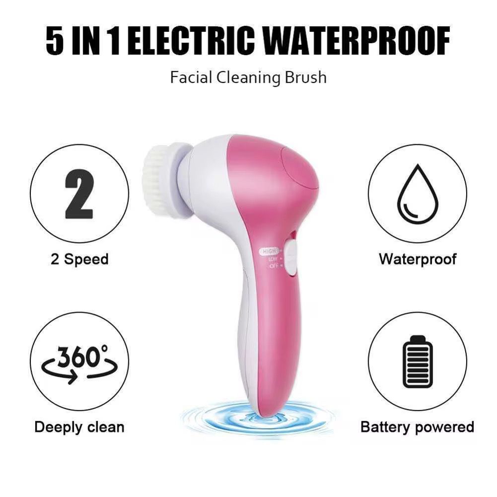Brosse Nettoyante Visage Électrique 5 en 1 Beauty Care Massager – Image 2