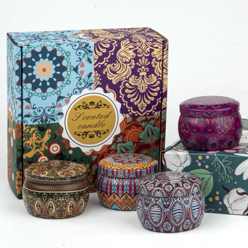 Coffret de 4 Bougies Parfumées – Lavande, Citron, Figue & Floral – Image 2