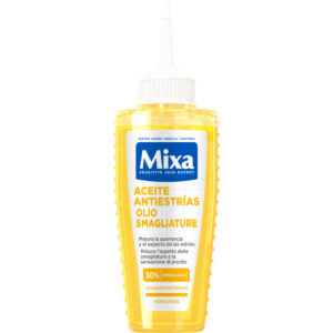Mixa Huile Anti-Vergetures aux Omégas 6 et 9 100 ml pour peaux sensibles et soin des vergetures.