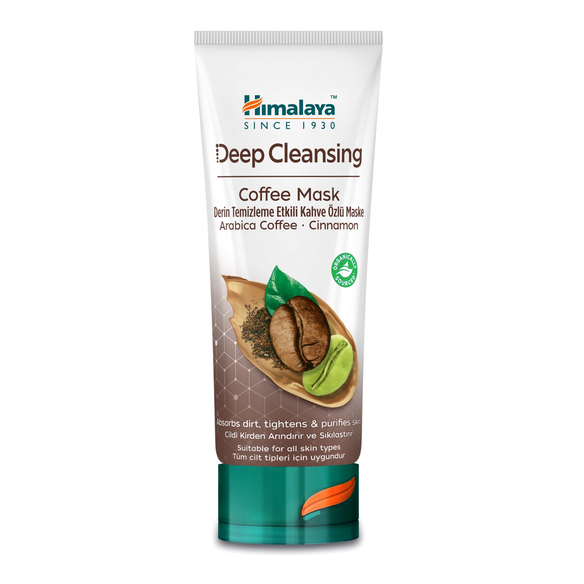 Himalaya Deep Cleansing nettoyant visage au café Arabica et à la cannelle 100 ml.