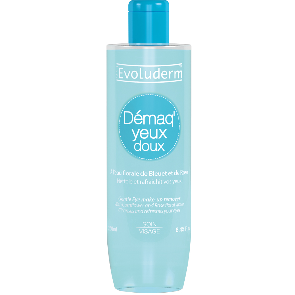 Evoluderm Démaquillant Doux Yeux Bleuet & Rose 250 ml